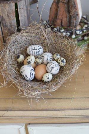 Nest Naturnest Osternest Osterdeko Dekoidee mit Naturmaterialien. Naturtopf Übertopf im Mrs Greenery Shop bestellen kaufen