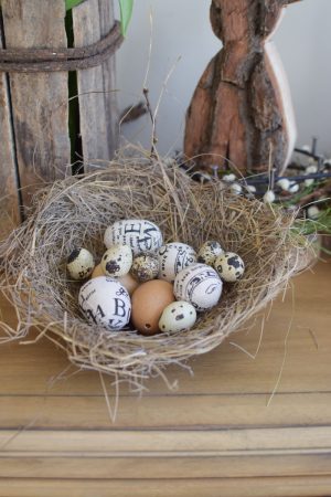 Nest Naturnest Osternest Osterdeko Dekoidee mit Naturmaterialien. Naturtopf Übertopf im Mrs Greenery Shop bestellen kaufen