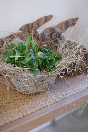 Übertopf natur. Deko Dekoidee mit Naturmaterialien. Naturtopf Übertopf im Mrs Greenery Shop bestellen kaufen