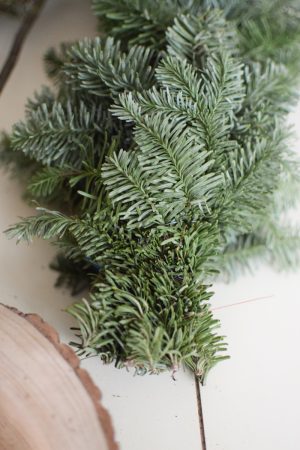 Nobilis Girlande frisch echt 100 cm handgebunden handarbeit tannengirlande weihnachtsgirlande Weihnachstdeko im Mrs Greenery Shop bestellen