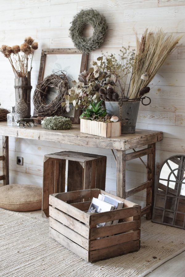 Obstkiste altes Land Holzkiste Dekokiste zur Aufbewahrung gebraucht alt antik Patina Kiste aus Holz im Mrs Greenery Shop bestellen kaufen