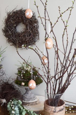 Ostereier handbemalt eier echteier landleben huhn hahn kücken osterdeko ostern dekoidee deko naturdeko eierdeko im Mrs greenery shop bestellen kaufen