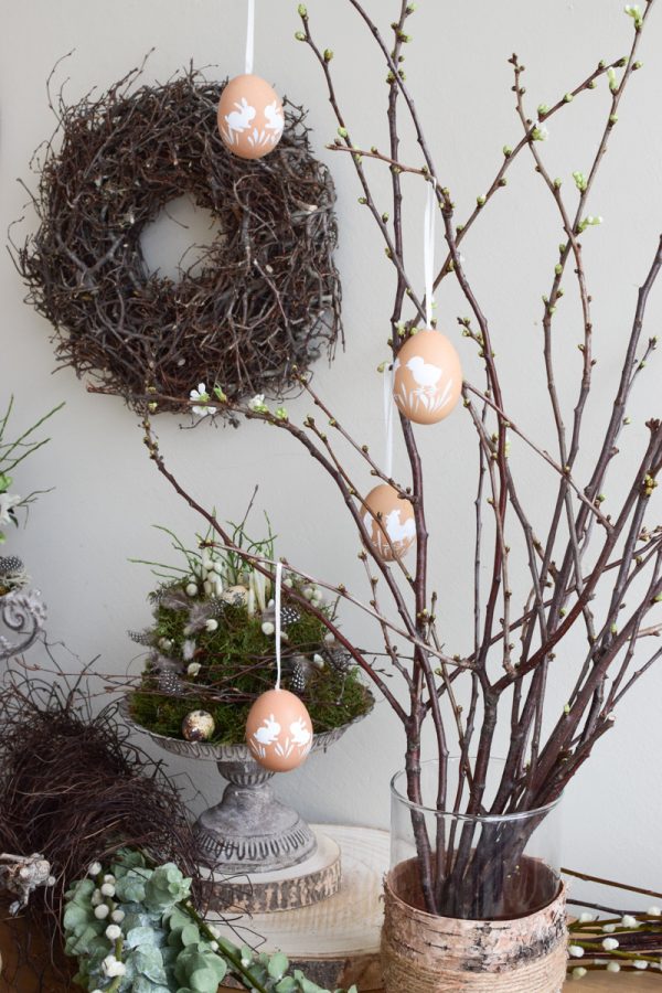 Ostereier handbemalt eier echteier landleben huhn hahn kücken osterdeko ostern dekoidee deko naturdeko eierdeko im Mrs greenery shop bestellen kaufen