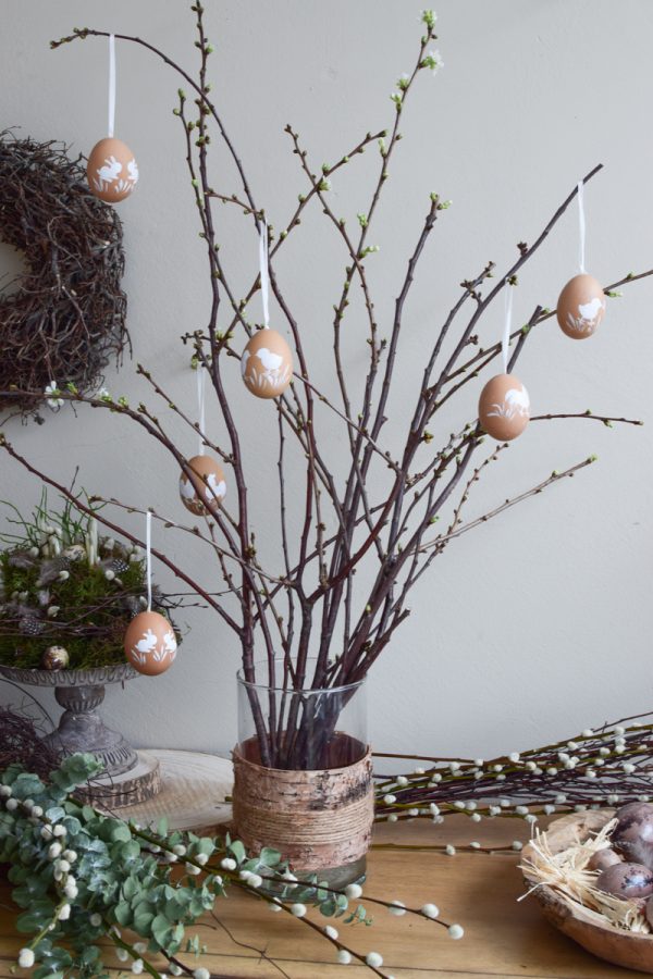 Ostereier handbemalt eier echteier landleben huhn hahn kücken osterdeko ostern dekoidee deko naturdeko eierdeko im Mrs greenery shop bestellen kaufen