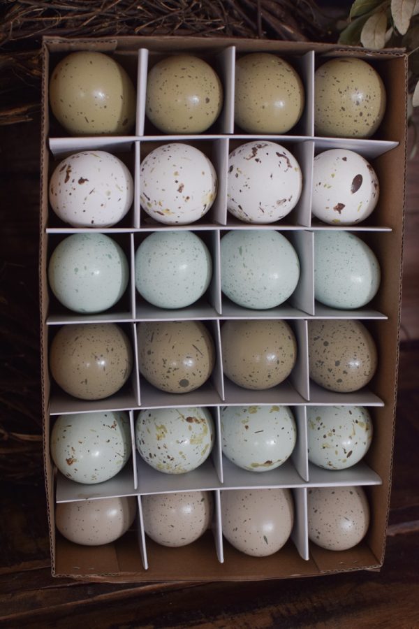 Ostereier Osterdeko gefärbt pastell mix Ostern Osterdeko Dekoeier Hühnereier im Mrs Greenery Shop bestellen
