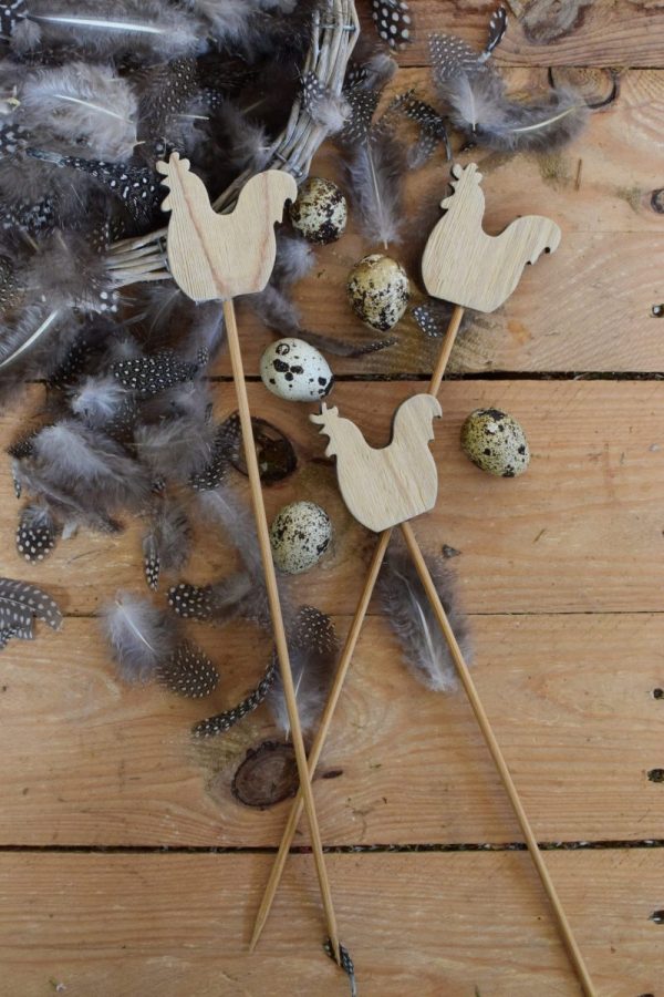 Huhnstecker Stecker mit Huhn Osterdeko Dekoidee Ostern