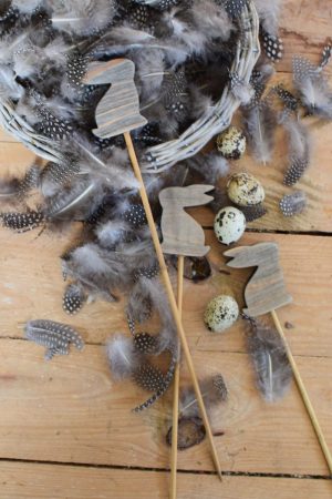 Hasenstecker Stecker mit Hase Osterdeko Dekoidee Ostern