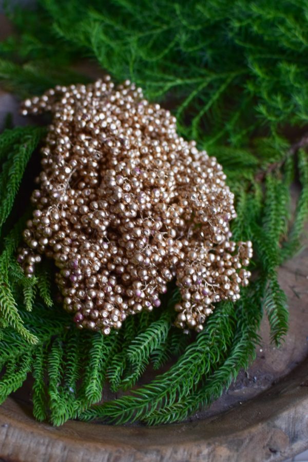 Pfefferbeeren getrocknet silber gold kupfer Weihnachtsdeko Winterdeko Dekoidee im Mrs Greenery Shop bestellen kaufen