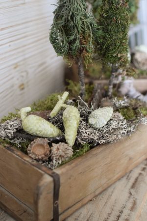 Pinienzapfen mini grün gewachst Winterdeko Zapfen Pinie Weihnachten im Mrs Greenery Shop bestellen