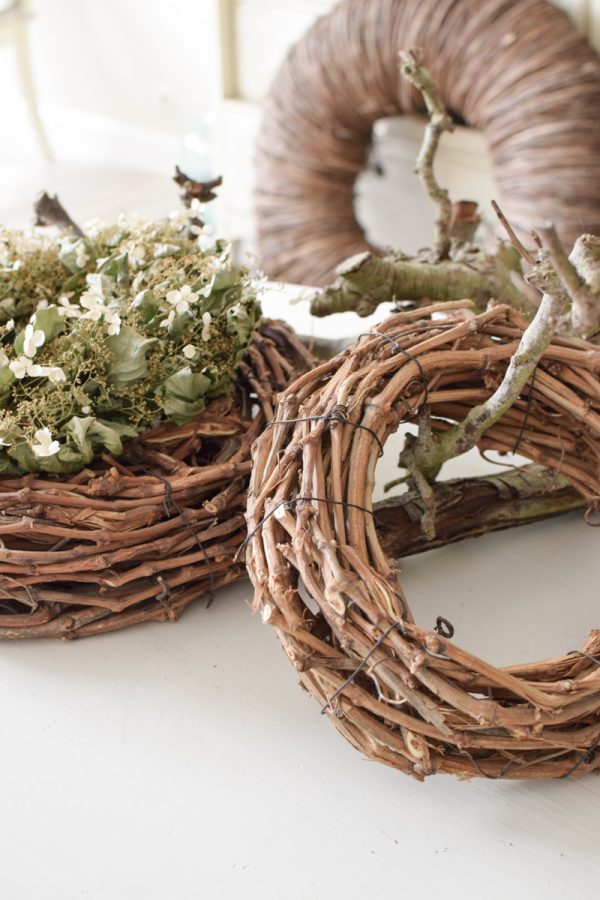 Rebenkranz fertig gebunden Kranz Naturkranz Holzkranz zum Dekorieren Basteln im Mrs Greenery Shop bestellen kaufen