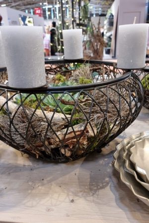 Schale Dekoschale mit Kerzenring Adventsdeko Adventskranz Kerzendeko Tischdeko Dekoschale im Mrs Greenery Shop kaufen bestellen