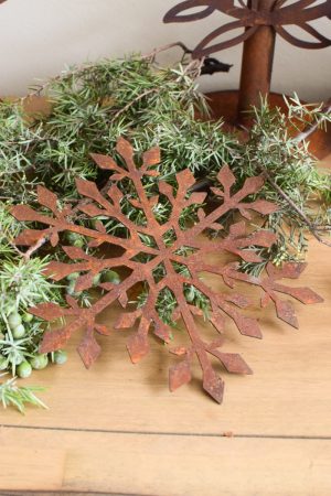Schneeflocke Weihnachtdeko Fensterdeko Rostdeko Dekoidee im Mrs Greenery Shop bestellen kaufen