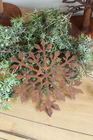 Schneeflocke Weihnachtdeko Fensterdeko Rostdeko Dekoidee im Mrs Greenery Shop bestellen kaufen