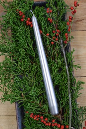 Spitzkerze Stabkerze Kerze für Weihnachten Adventskranz Advent weiß altrot wollweiss weiss silber gold bei Mrs Greenery Shop bestellen