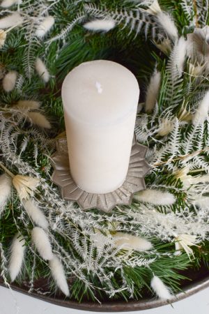 Stumpenkerze Kerze Advent Adventskranz grün grau creme weiss taupe mrs greenery shop bestellen kaufen Kerze Kerzen