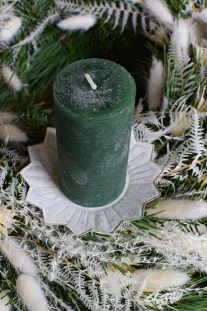 Stumpenkerze Kerze Advent Adventskranz grün grau creme weiss taupe mrs greenery shop bestellen kaufen Kerze Kerzen