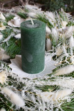 Stumpenkerze Kerze Advent Adventskranz grün grau creme weiss taupe mrs greenery shop bestellen kaufen Kerze Kerzen