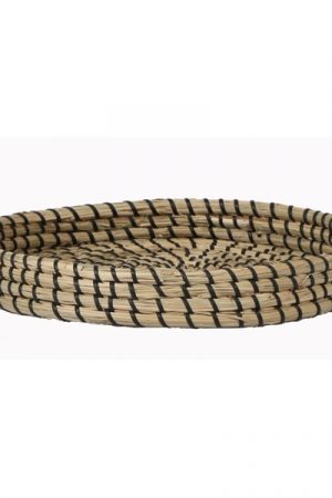 Tablett Deko Dekotablett aus Naturmaterial Jute Sisal Naturdeko Tischdeko Sommerdeko
