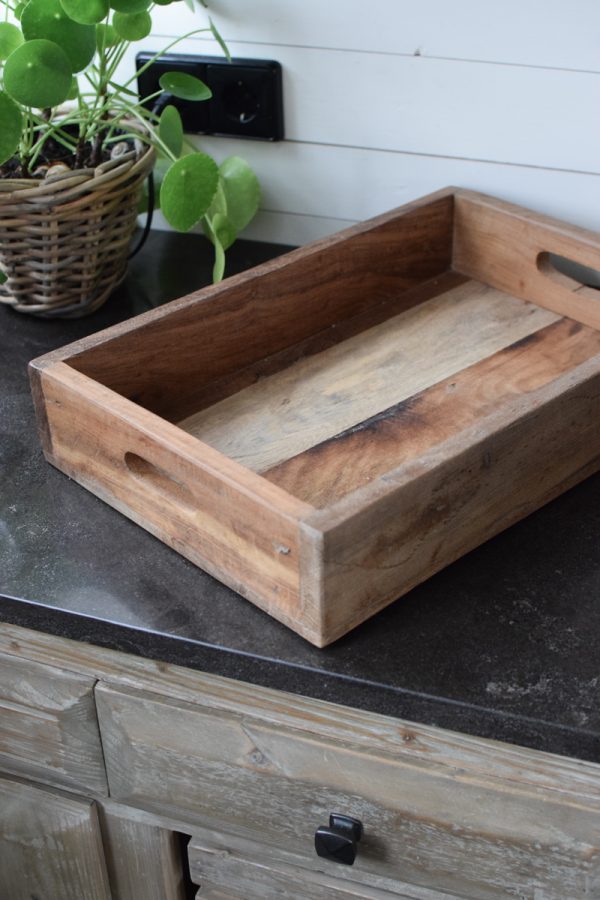Holztablett Tablett Getränkekiste mit Einsatz. Holzkiste Kiste Holz im Mrs Greenery Shop bestellen