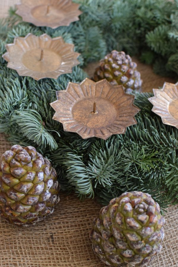 Vintage Kerzenhalter Metall silber rost antik gold weiß STabkerzen Blockkerzen Adventskranz Advent Vintage Kerzenstecker Weihnachten im Mrs Greenery Shop bestellen