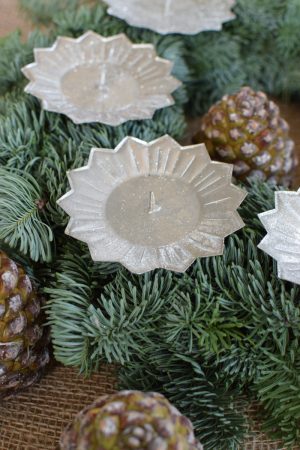 Vintage Kerzenhalter Metall silber rost antik gold weiß STabkerzen Blockkerzen Adventskranz Advent Vintage Kerzenstecker Weihnachten im Mrs Greenery Shop bestellen