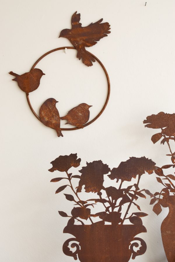 Loop Vögel Rostvögel Vogeldeko Rostdeko Dekoidee Wanddeko im Mrs Greenery Shop bestellen kaufen