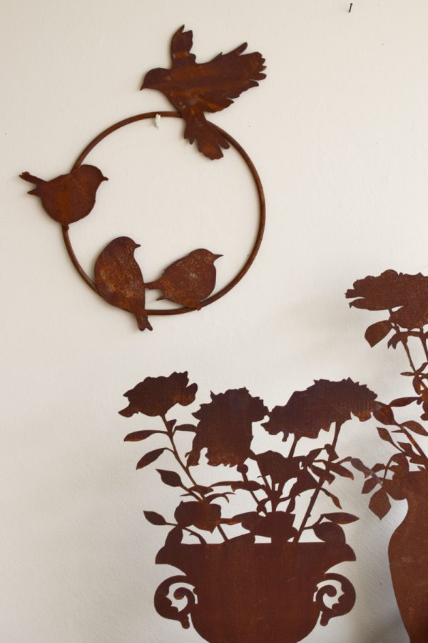 Loop Vögel Rostvögel Vogeldeko Rostdeko Dekoidee Wanddeko im Mrs Greenery Shop bestellen kaufen