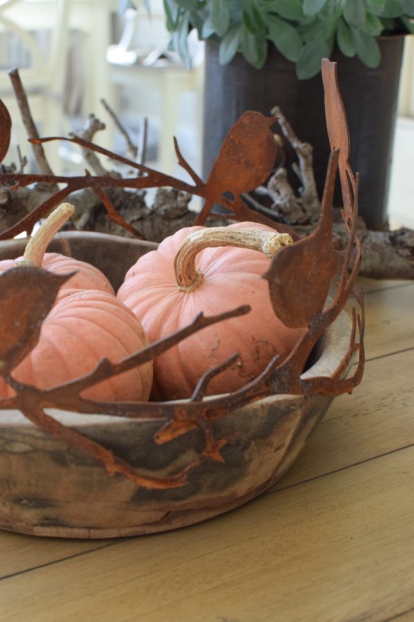 Rostvögel Vogel Reigen Metalldeko in Rost Vögel auf Äste im Kranz Vogelkranz Deko im Mrs Greenery Shop bestellen kaufen