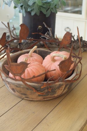 Rostvögel Vogel Reigen Metalldeko in Rost Vögel auf Äste im Kranz Vogelkranz Deko im Mrs Greenery Shop bestellen kaufen
