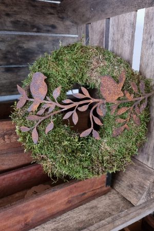Vogeldeko Girlande Metalldeko Emblem Naturdeko zum Biegen im Mrs Greeney Shop bestellen kaufen