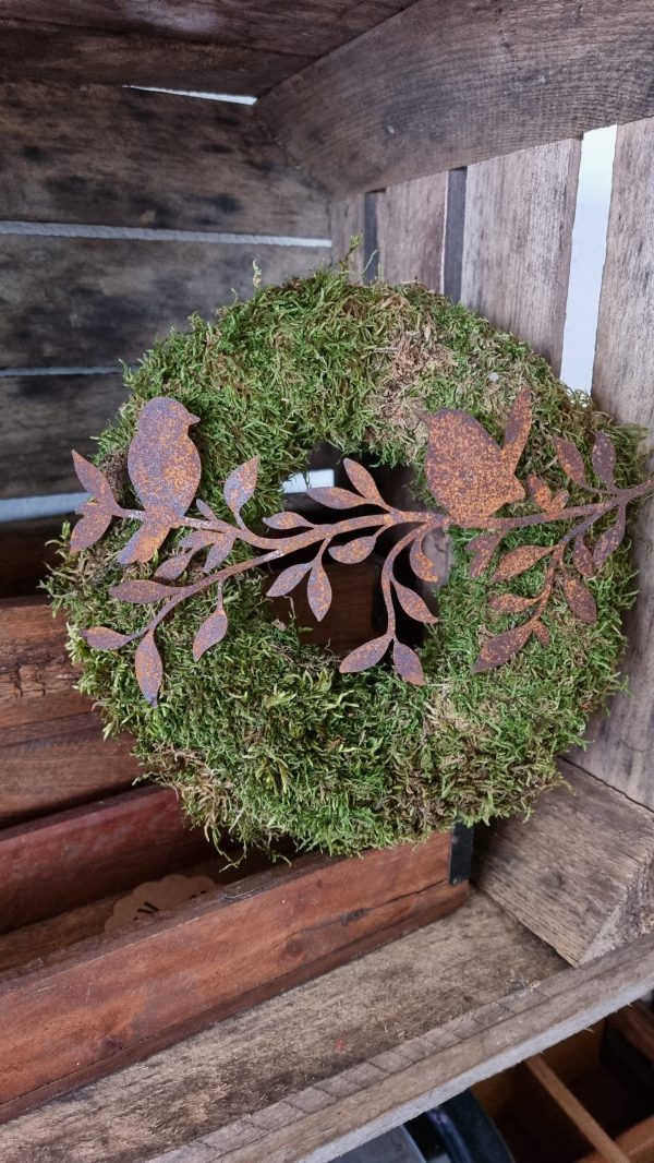 Vogeldeko Girlande Metalldeko Emblem Naturdeko zum Biegen im Mrs Greeney Shop bestellen kaufen