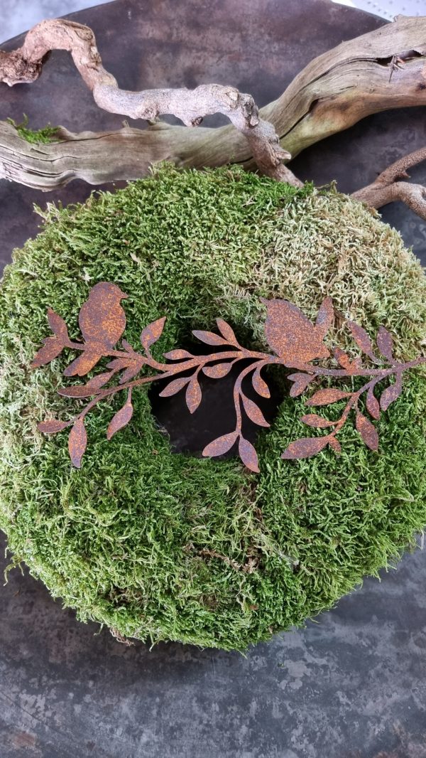 Vogeldeko Girlande Metalldeko Emblem Naturdeko zum Biegen im Mrs Greeney Shop bestellen kaufen