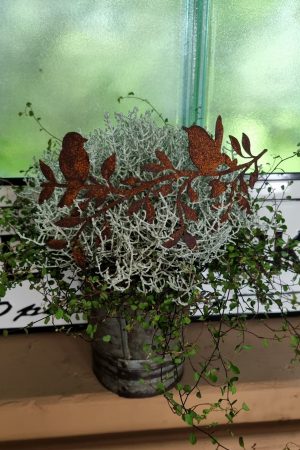Vogeldeko Girlande Metalldeko Emblem Naturdeko zum Biegen im Mrs Greeney Shop bestellen kaufen