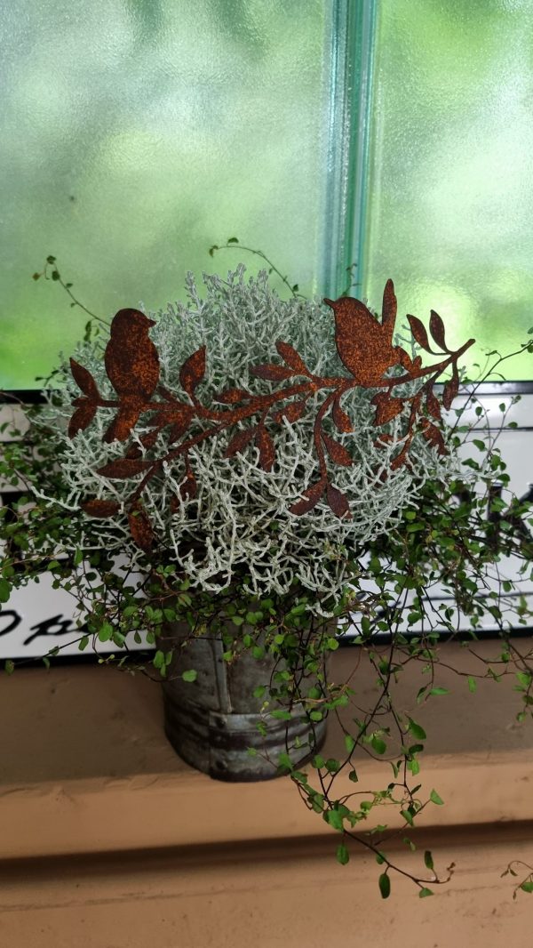 Vogeldeko Girlande Metalldeko Emblem Naturdeko zum Biegen im Mrs Greeney Shop bestellen kaufen