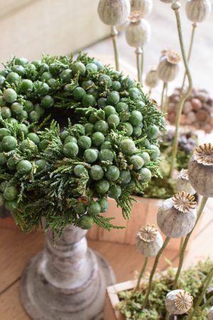 Wacholderkranz mini klein Beerenkranz grün fertig gebunden Fertigkranz Kranz Kränze im Mrs Greenery Shop kaufen bestellen