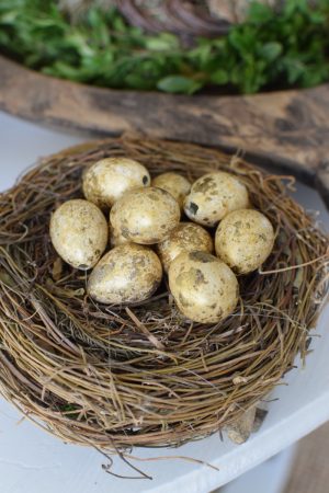 Wachteleier gold. Eier Ostereier Dekoeier klein Osterdeko Dekoidee Ostern im Mrs Greenery Shop bestellen