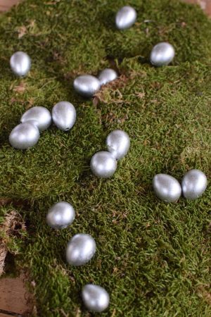 Wachteleier silber: 60 Stück