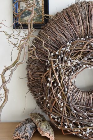 Weidekätzchen Kranz Weidekranz Osterkranz Weiden Kranz Fertigkranz gebunden im Mrs Greenery Shop bestellen