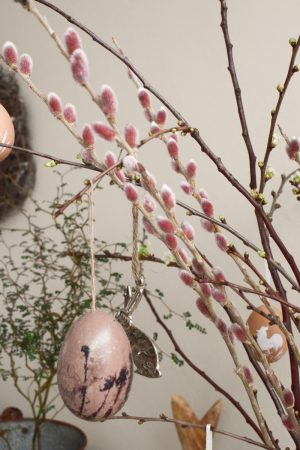 Weidekätzchen Salix pastell rosa pink Frühlingsdeko Osterdeko Kranz Strauß im Mrs Greenery Shop bestellen kaufen