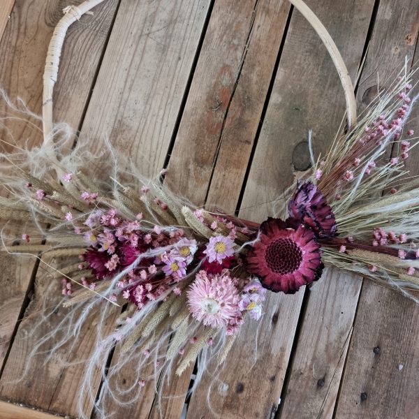Loop Kranz binden mit Trockenblumen: Online Workshop inkl. Material Kränze selber machen aus getrockneten Blumen. Trockenblumenkranz, Kränze selbermachen Anleitung Loopkranz DIY Selberbinden selbermachen