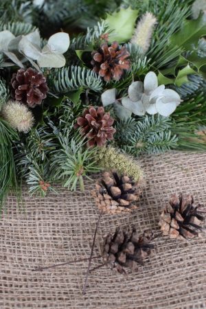 Zapfen mit Draht Dekozapfen Herbst Weihnachten Dekoidee DIY Zapfenstecker Naturdeko
