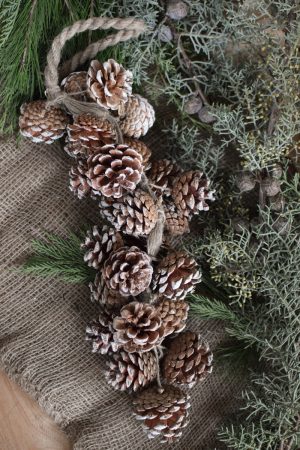 Zapfengirlande Girlande Zapfen WEihnachtsgirlande Zapfendeko im Mrs Greenery Shop bestellen