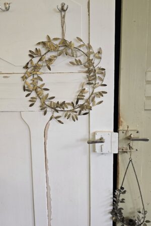 Blätter-Metallkranz 50 cm