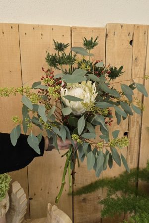 Blumenstrauß Strauss Protea haltbar DIY im Mrs greenery shop bestellen kaufen