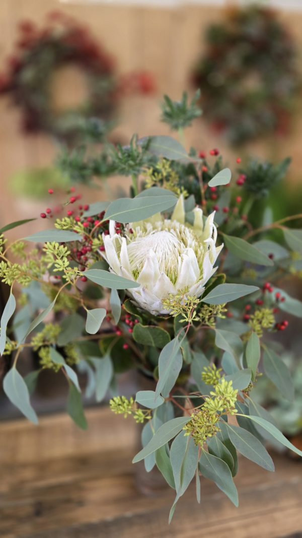 Blumenstrauß Strauss Protea haltbar DIY im Mrs greenery shop bestellen kaufen