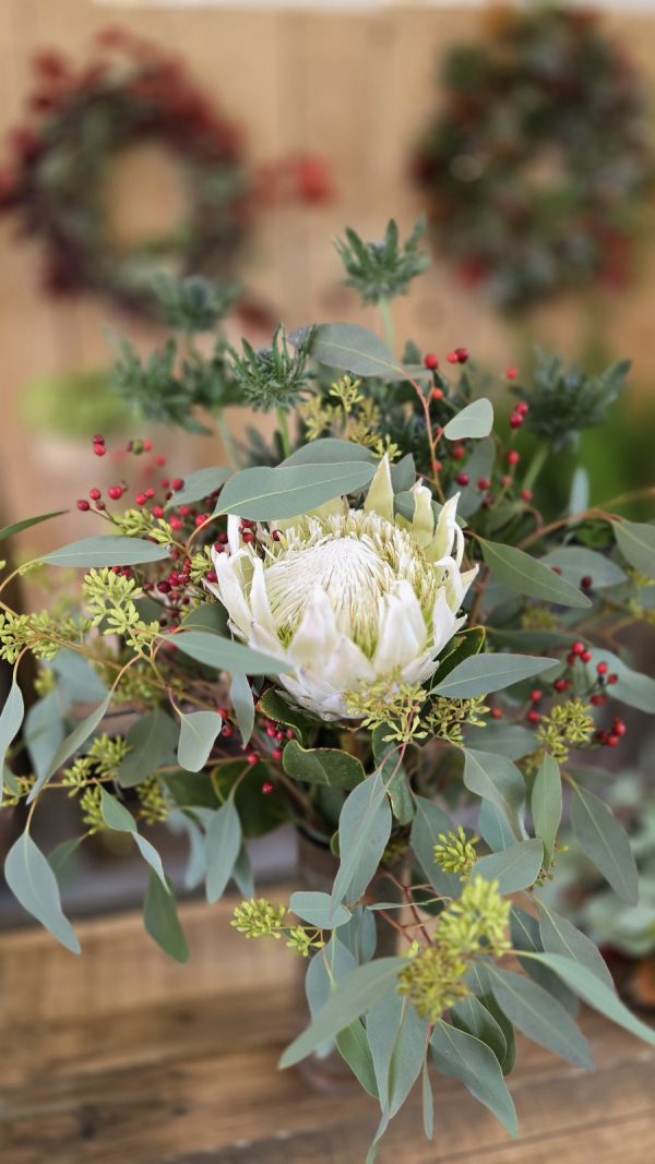 Blumenstrauß Strauss Protea haltbar DIY im Mrs greenery shop bestellen kaufen