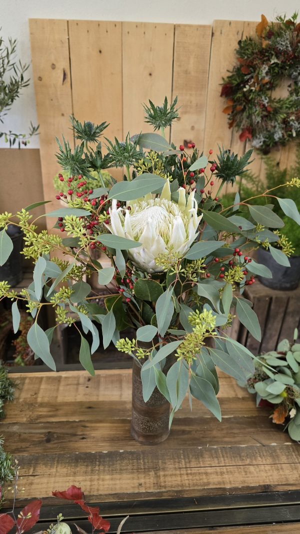 Blumenstrauß Strauss Protea haltbar DIY im Mrs greenery shop bestellen kaufen