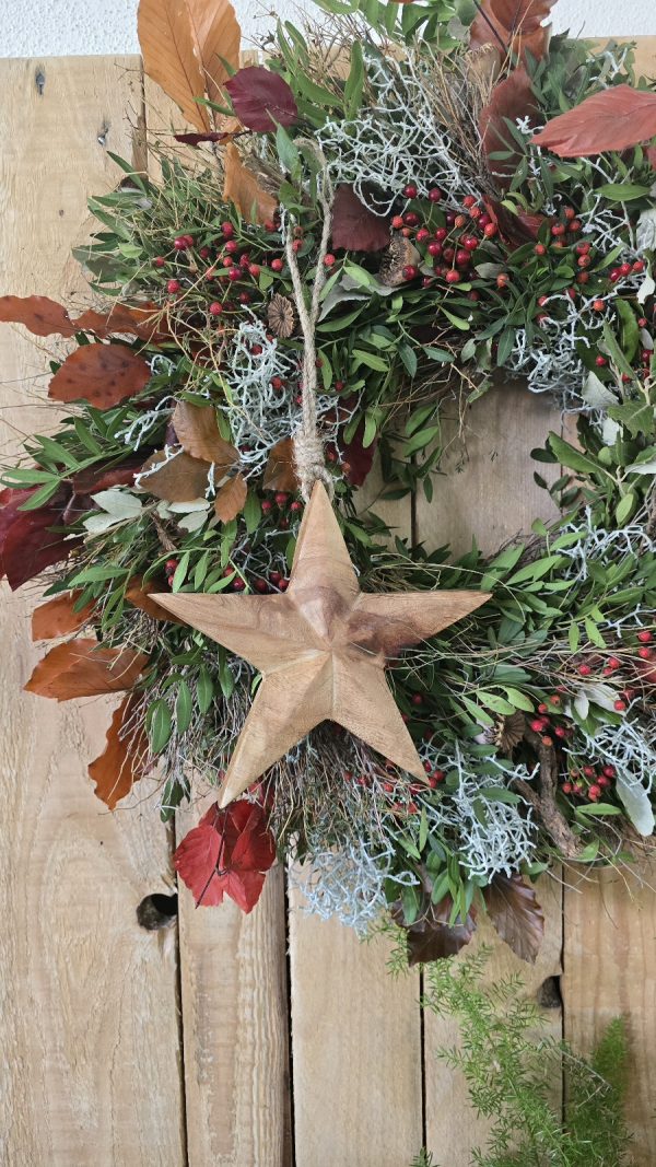 Holzstern Stern aus Holz Holzanhänger Weihnachten Weihnachtsdeko Adventsdeko Mrs Greenery kaufen Bestellen