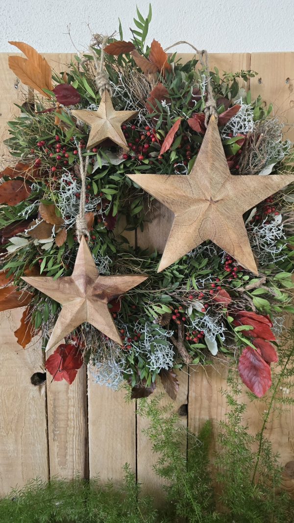 Holzstern Stern aus Holz Holzanhänger Weihnachten Weihnachtsdeko Adventsdeko Mrs Greenery kaufen Bestellen