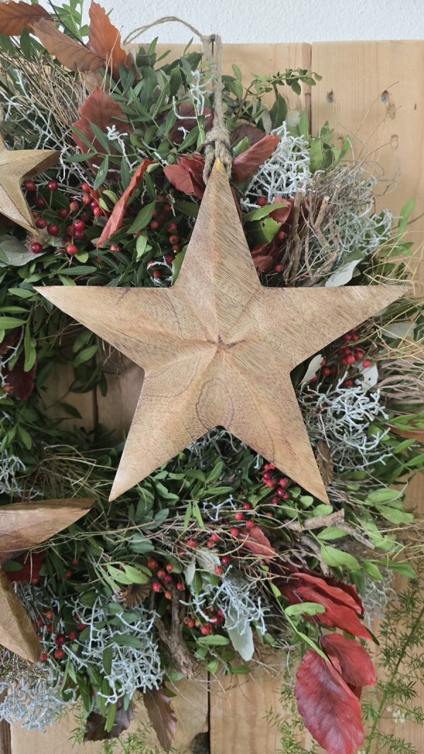 Holzstern Stern aus Holz Holzanhänger Weihnachten Weihnachtsdeko Adventsdeko Mrs Greenery kaufen Bestellen